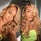 #27 Honey Blonde 13X4 Lace Front Human Hair Wigs Body Wave Colored Wigs