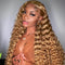 Mslynn #27 Honey Blonde Deep Wave Human Hair 13x4 Lace Front Wig