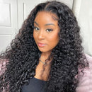 Mslynn Transparent 13x4 Lace Front Wig 100% Virgin Hair Kinky Curly Glueless Lace Wig