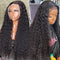 Mslynn Transparent 13x4 Lace Front Wig 100% Virgin Hair Kinky Curly Glueless Lace Wig