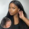 Mslynn Type 4 Hairline Kinky Straight 13X4 Lace Front Wig Realistic Kinky Edges Yaki Straight Wig