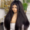 Mslynn Kinky Straight 13x4 Lace Front Wig Human Hair Pre Plucked With Baby Hair