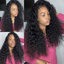 4C Edges Water Wave Wig 13x4 Lace Front Wigs For Women Type 4 Hairline Wig Pre Plucked Hair