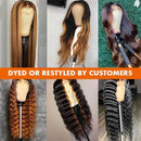 Mslynn Loose Wave 13x6 Lace Frontal Deep Parting Wigs Pre Plucked with Baby Hair