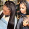 Straight 360 Lace Frontal Wigs Human Hair