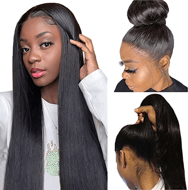 Straight 360 Lace Frontal Wigs Human Hair