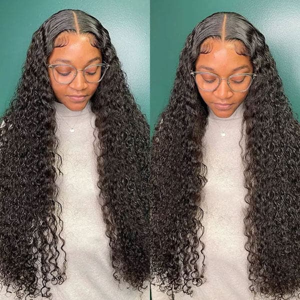 Mslynn Water Wave 360 Lace Front Wigs Transparent Lace Wig Wet And Wavy Human Hair