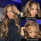 Mslynn 360 Lace Frontal Wig Body Wave Wig Honey Blonde Highlight Wig Human Hair