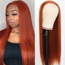 Mslynn Straight 4X4 Lace Closure Wig  Ginger Wig Glueless Wig Real Hair