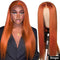 Mslynn Straight 4X4 Lace Closure Wig  Ginger Wig Glueless Wig Real Hair