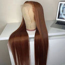 Mslynn Hair Light Brown Wig Straight Human Hair Wig Lace Front Wigs Colored Wigs And Lace Closure Wig