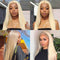 Mslynn 613 Blonde 4x4 Lace Closure Wig Human Hair Wigs Pre Plucked Straight Human Hair