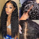 Deep Curly Wig 4x4 Lace Closure Wigs Brazilian Curly Wig Human Hair Natural Color