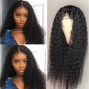 Deep Curly Wig 4x4 Lace Closure Wigs Brazilian Curly Wig Human Hair Natural Color