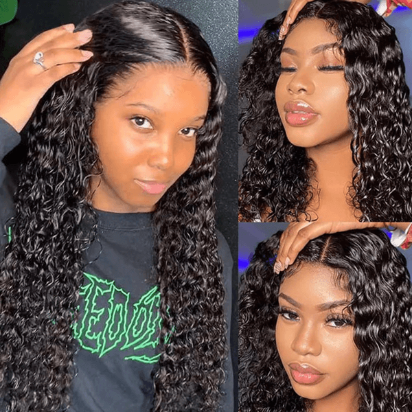 Mslynn 4x4 Lace Closure Wig Water Wave Human Hair Wigs Pre Plucked Wigs Real Hair