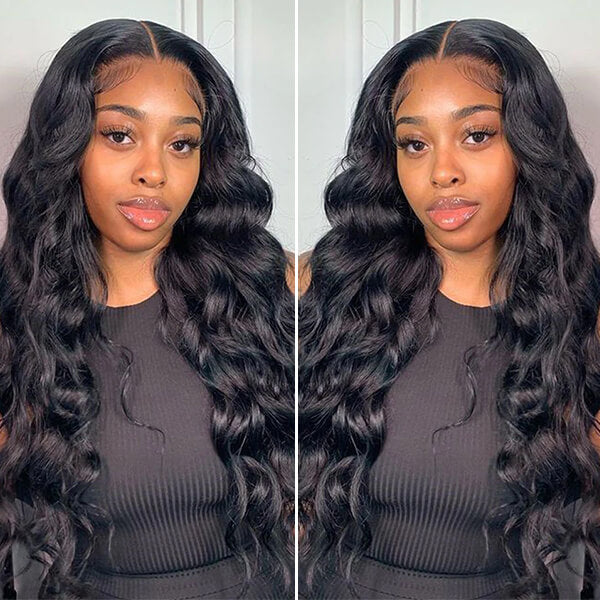 Mslynn 6X6 Lace Closure Wig Transparent Lace Wig Body Wave Wigs Deep Part Wig