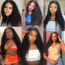 Mslynn Water Wave 6x6 Lace Closure Wigs Transparent Lace Wig Deep Part Wig