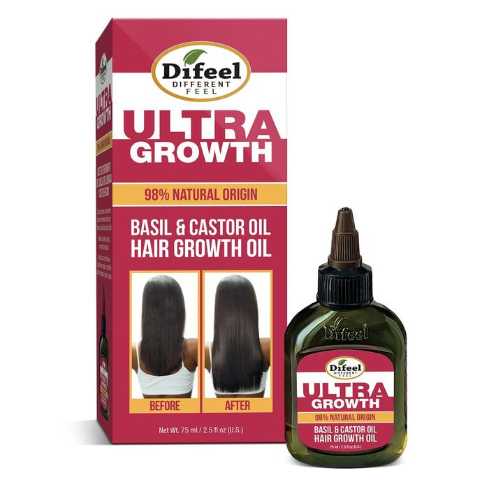 DIFEEL ULTRA GROWTH BASIL & CASTOR HAIR OIL (2.5 OZ)