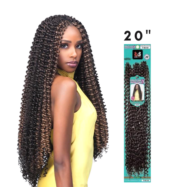 BOBBI BOSS 2X BRAZILIAN WATER CURL 20" LOOSE CROCHET HAIR