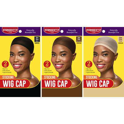 RED BY KISS STOCKING WIG CAP (2PCS) ONE SIZE FITS ALL