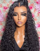 Jessies Wig 13x4 Glueless Crystal HD Lace Water Wave Lace Front Wig 5X6 Pre Cut Lace Closure Wig