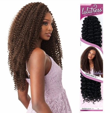 LULUTRESS WATER WAVE 18" FULLY FOLDED CROCHET HAIR