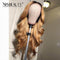 Xrs Beauty Hair Honey Blonde Ombre Wavy Hair Front Lace Wig With Baby Hair Pre Plucked [CFW31]