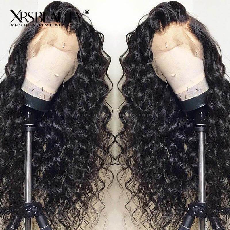 Xrs Beauty Hair Loose Wave Wig Undetectable Layered Edge With Baby Hair 13x5 Unprocessed Natural Black Human Hair [LFW03]