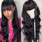 Xrs Beauty Hair Body Wave Wig with Bangs 13x4 lace Front Wig Remy Human Hair [CFW88]