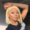 Xrs Beauty Hair 613 Blonde Bob Straight Human Hair Transparent Lace Wig [BOB17]