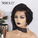 Xrs Beauty Hair Pixie Cut 8 Inch Short Wave Bob Lace Front Human Hair Wig Free Part With Baby Hair [BOB35]