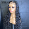 Xrs Beauty Hair Natural Black Curly Human Hair 13x5 Lace Front Wig Pre Plucked Hairline With baby Hair [LFW26]