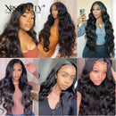 Xrs Beauty Hair Layered Edge Undetectable Human Hair Body Wave Wig With Baby Hair 13x5 Frontal Wigs [LFW02]