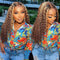 Xrs Beauty Hair #2/30 Highlight Water wave Front Lace Wig Virgin Hair Natural Hairline [CFW28]