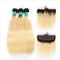 Ali Grace Straight Hair Bundles 3 Pcs With 13x4 Lace Frontal T1B/613 Color