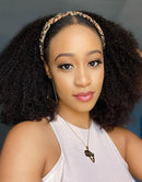 Jessies Wig Flash Deal $89.99 18"Afro Kinky Curly Headband Wig Beginner Friendly