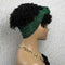 Aligrace Hair Afro Puff Head-Wrap Wigs with Bangs