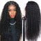 Aligrace 4x4 Lace Closure Kinky Curly Wigs Natural Black Color