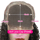 Aligrace 4x4 Lace Closure Curly Human Hair Wigs