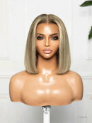 Hairvivi Isla Ash Blonde Wig 10-Inch Bob Human Hair HD Lace Front Wigs