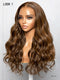 Hairvivi Noelle High Quality Human Hair Wigs HD Lace Brown Highlights