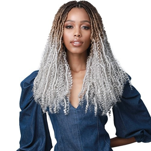 Bobbi Boss Synthetic Crochet Braids - 2X Nu Locs Water Curl Boho Style 18"