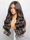 Hairvivi Rylee Loose Wave With Curtain Bangs Natural Black Human Hair Wig