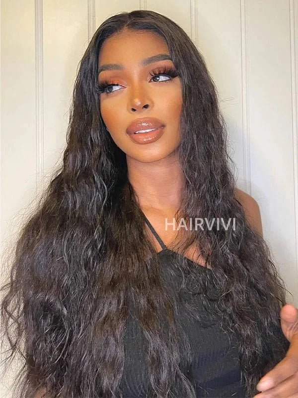 Hairvivi Cardi B Inspired Black Curly Wig With Plucked Hairline