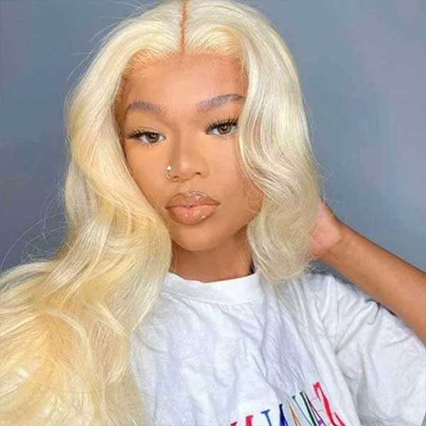 Mslynn 613 Blonde Wig Body Wave Wig 5x5 Lace Closure Wig Transparent Lace Wig