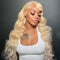 Mslynn 613 Blonde Wig Body Wave Wig 5x5 Lace Closure Wig Transparent Lace Wig