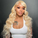 Mslynn 613 Blonde Wig Body Wave Wig 5x5 Lace Closure Wig Transparent Lace Wig