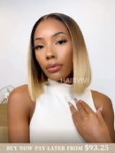 Hairvivi Clover Blonde Bob Lace Front Wig Virgin Human Hair