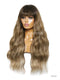 Hairvivi Sierra Blonde Wig With Bangs HD Lace Fake Scalp Human Hair Wig