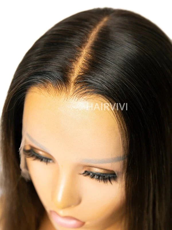 Hairvivi Tiffany Blunt Cut Bob HD Lace Human Hair Pre-Plucked and Bleached Knots